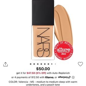 M5 Valencia - NARS Light Reflecting Foundation